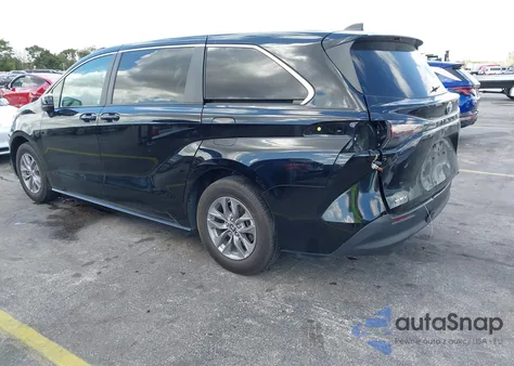 2025 Toyota Sienna Le из США, поврежденный, VIN 5TDKRKEC1SS227386